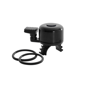 OXF Dzwonek Mini-Flick czarny,mocowanie na gumkę