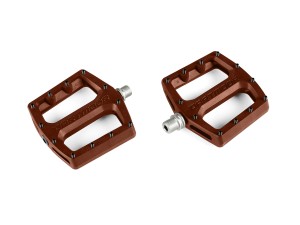 Pedały Roost, nylon, łożyska maszynowe, metalowe piny, Choco (czekoladowe)