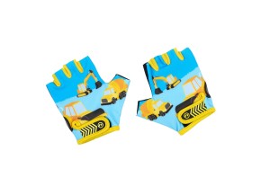 Rękawiczki dziecięce ACCENT Track, niebiesko-żółte, L/XL